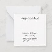 Das ist die Jahreszeit, um Jolly Urlaub zu machen Mitteilungskarte (Rückseite)