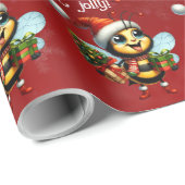 'Das ist die Jahreszeit, um Jolly zu sein! Happy B Geschenkpapier (Rolleneckpunkt)