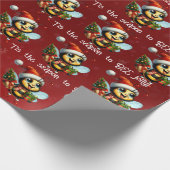 'Das ist die Jahreszeit, um Jolly zu sein! Happy B Geschenkpapier (Ecke)