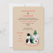 Das ist die Jahreszeit, um Niedlich Verheirateten Einladung (Vorderseite)