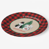 Das ist die Jahreszeit, um Niedlich Verheirateten  Pappteller (Schrägansicht)