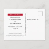 Das ist die Jahreszeit, um Save the Date Verheirat Postkarte (Rückseite)