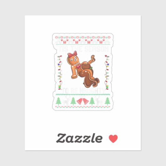 Das ist die Jahreszeit, um scheußliche Weihnachten Aufkleber (Blatt)