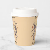 Das ist die Jahreszeit, um Spaß zu haben - Skelett Pappbecher (Links)