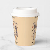 Das ist die Jahreszeit, um Spaß zu haben - Skelett Pappbecher (Rechts)