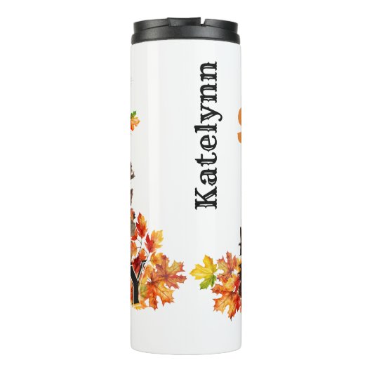 Das ist die Jahreszeit, um sprichwörtlich zu sein Thermosbecher (Rückseite)