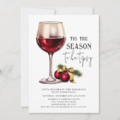 'Das ist die Jahreszeit, um Tipsy zu sein! Cocktai Einladung (Vorderseite)
