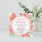 Das ist die Jahreszeit, um Verheiratet Bridal Lunc Einladung (Stehend Vorderseite)