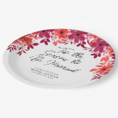 "Das ist die Jahreszeit, um Verheiratetes Brautpar Pappteller (Schrägansicht)