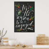 Das ist die Jahreszeit, um verlobt zu sein Winter  Poster (Küche)