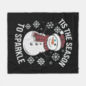 Das ist die Jahreszeit, um Weihnachtsfeiertage zu Fleecedecke (Vorderseite (Horizontal))