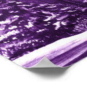 Das ist die Jahreszeit Winter Hochzeit lila Sitzpl Poster (Ecke)