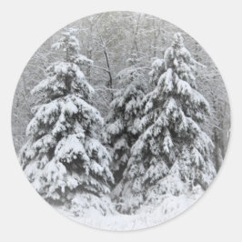 Das ist die Jahreszeit. . . Winterurlaub Runder Aufkleber