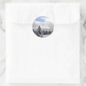 Das ist die Jahreszeit. . . Winterurlaub Runder Aufkleber (Tasche)