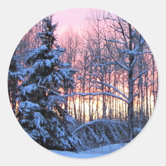 Das ist die Jahreszeit. . . Winterurlaub Runder Aufkleber (Vorderseite)