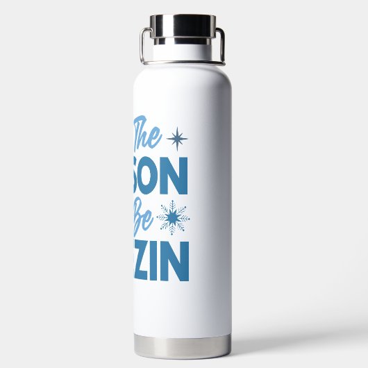 Das ist die Jahreszeit zu sein Freezin - Winterspa Trinkflasche (Rückseite)
