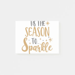 Das ist die Jahreszeit zum Funkeln Post-it Klebezettel