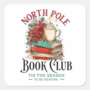 'Das ist die Jahreszeit zum Lesen Quadratischer Aufkleber