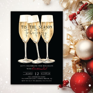 'Das ist die Jahreszeit zum Toasty! Cocktail-Party Einladung