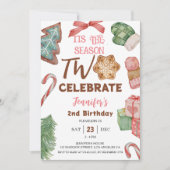 Das ist die Jahreszeit ZWEI! Weihnachten 2. Geburt Einladung (Vorderseite)