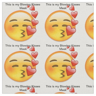Das ist die Maske meiner blasen Küsse Stoff