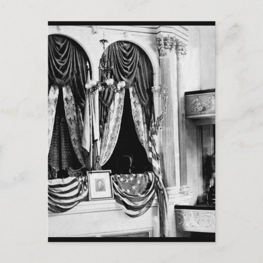Das ist die private Box in Fords Theater, Washing Postkarte (Vorderseite)