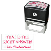 "DAS IST DIE RICHTIGE ANTWORT!" + Name des Lehrers Permastempel (Beispiel)