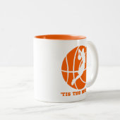 Das ist die Saison Basketball Slam Dunk Zweifarbige Tasse (VorderseiteRechts)