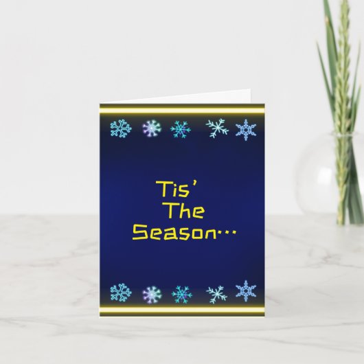 Das ist die Saison Feiertagskarte (Vorderseite)