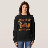 Das ist die Saison Fußball Fall Kaffee Pumpkin Sweatshirt (Vorne ganz)