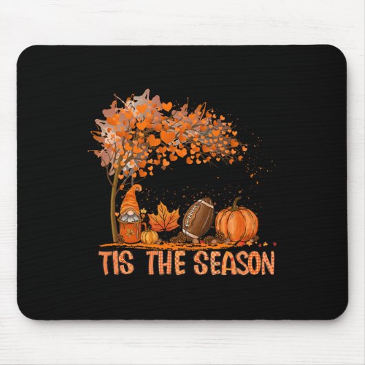 Das ist die Saison Fußball Herbst Kürbissaison Mousepad (Vorne)