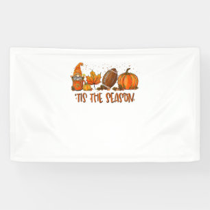 Das ist die Saison Fußball Sport Herbst Kürbis als Banner