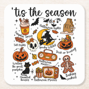 'Das ist die Saison Halloween Doodles Rechteckiger Pappuntersetzer