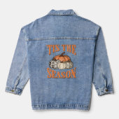 'Das ist die Saison Herbst Pumpkins Western Denim Jeansjacke (Rückseite)
