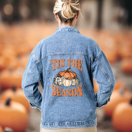'Das ist die Saison Herbst Pumpkins Western Denim Jeansjacke