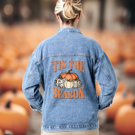 'Das ist die Saison Herbst Pumpkins Western Denim  Jeansjacke