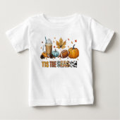 Das ist die Saison Herbstzeit mit Football und Kaf Baby T-shirt (Vorderseite)