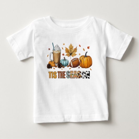 Das ist die Saison Herbstzeit mit Football und Kaf Baby T-shirt (Vorderseite)