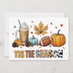 Das ist die Saison Herbstzeit mit Football und Kaf Einladung