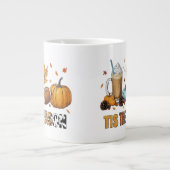 Das ist die Saison Herbstzeit mit Football und Kaf Jumbo-Tasse (Vorderseite)