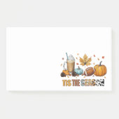 Das ist die Saison Herbstzeit mit Football und Kaf Post-it Klebezettel (Vorderseite)