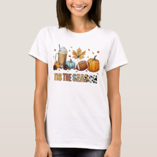 Das ist die Saison Herbstzeit mit Football und Kaf T-Shirt