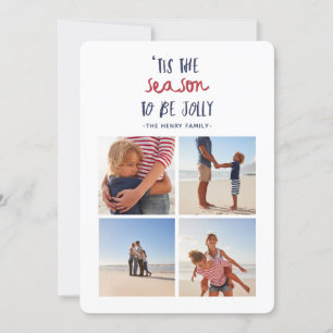 'Das ist die Saison mit vielen vierFoto Familienfe Feiertagskarte
