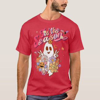 Das ist die Saison Pumpkin Boo 60er 70er Hippie Ha T-Shirt