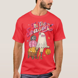 Das ist die Saison Pumpkin Boo 60er 70er Hippie Ha T-Shirt