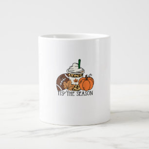 Das ist die Saison Pumpkin Erntedank Football Mini Jumbo-Tasse