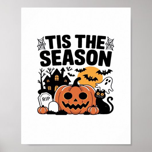 Das ist die Saison Pumpkin Halloween Fall Funny Ni Poster (Vorne)