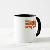 Das ist die Saison Pumpkin Leaf Erntedank Football Tasse (VorderseiteRechts)