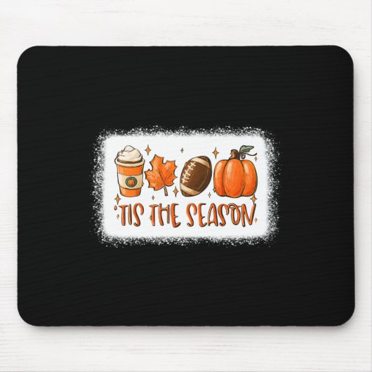 Das ist die Saison Pumpkin Leaf Latte Fall Footbal Mousepad (Vorne)