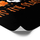 Das ist die Saison Pumpkin Leaf Latte Fall Soccer Poster (Ecke)